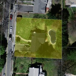 396 Chestnut St, Newton MA  02465-2952 aerial view