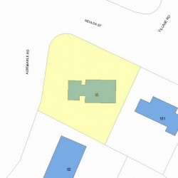 95 Nevada St, Newton MA 02460-1152 plot plan