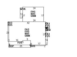177 Homer St, Newton MA  02459-1515 floor plan
