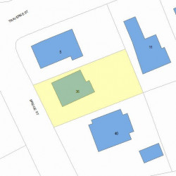36 Bridge St, Newton MA 02458-1118 plot plan