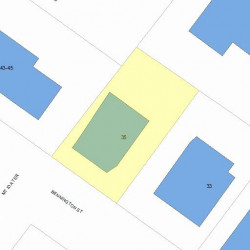 35 Bennington St, Newton MA  02458-1901 plot plan