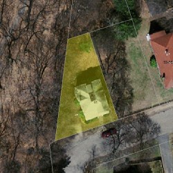 61 Chaske Ave, Newton MA  02466-1116 aerial view