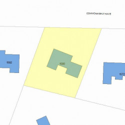 1580 Commonwealth Ave, Newton MA 02465-2806 plot plan