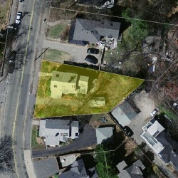 1116 Walnut St, Newton MA 02461-1264 aerial view