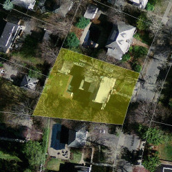 55 Hobart Rd, Newton MA 02459-1312 aerial view