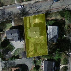 34 Bolton Rd, Newton MA  02460-2129 aerial view