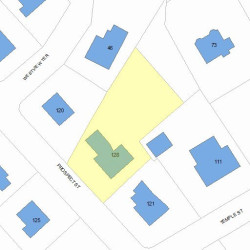 128 Prospect St, Newton MA 02465-2300 plot plan