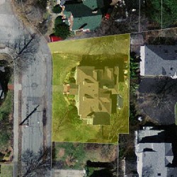 15 Hancock Ave, Newton MA 02459-1745 aerial view