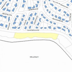 555 Quinobequin Rd, Newton MA 02468-2106 plot plan