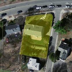 1104 Commonwealth Ave, Newton MA  02459-1448 aerial view