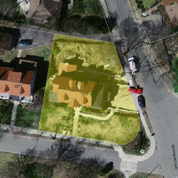 1063 Commonwealth Ave, Newton MA  02459-1447 aerial view