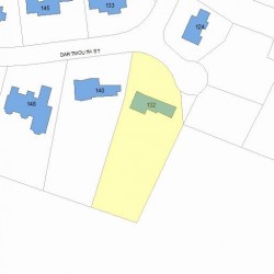 132 Dartmouth St, Newton MA 02465-2839 plot plan