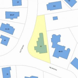 53 Helene Rd, Newton MA 02468-1024 plot plan