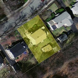 27 Chapin Rd, Newton MA 02459-1806 aerial view