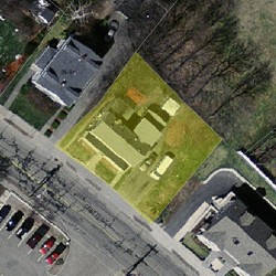 87 Crafts St, Newton MA  02458-1257 aerial view