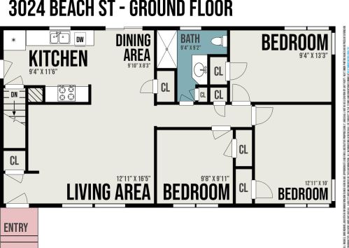 3024 Beach St, Meskegon MI 49441-1128 exterior