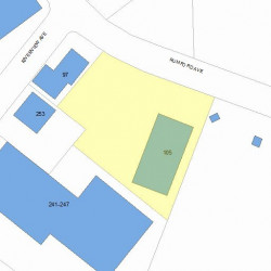 105 Rumford Ave, Newton MA  02466-1311 plot plan