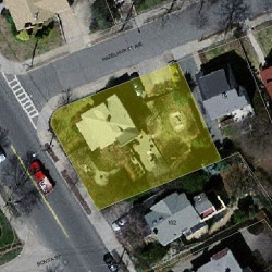 96 Waltham St, Newton MA  02465-1330 aerial view