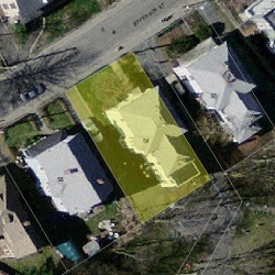 54 Jefferson St, Newton MA 02458-1743 aerial view