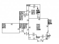 276 Highland St, Newton MA 02465-2715 floor plan