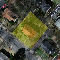 89 Larchmont Ave, Newton MA 02468-2013 aerial view