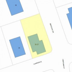25 Chaske Ave, Newton MA 02466-1121 plot plan