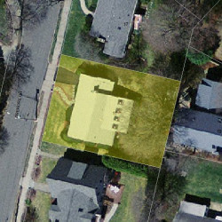 11 Crehore Dr, Newton MA 02462-1108 aerial view