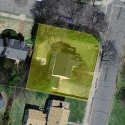 19 Cornell St, Newton MA  02462-1107 aerial view