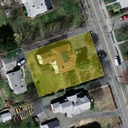 31 Elm St, Newton MA 02465-1805 aerial view