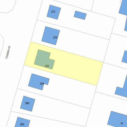 280 Cherry St, Newton MA 02465-1605 plot plan