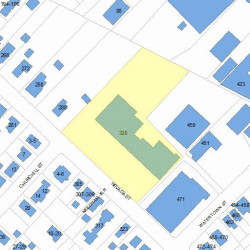 320 Nevada St, Newton MA  02460-1435 plot plan