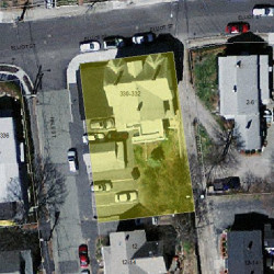 332 Elliot St, Newton MA  02464-1122 aerial view