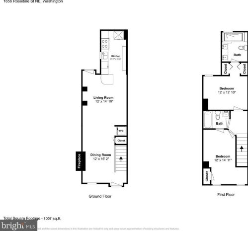 1656 Rosedale St, Washington DC 20002-4525 exterior