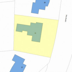 31 Grant Ave, Newton MA 02459-1308 plot plan