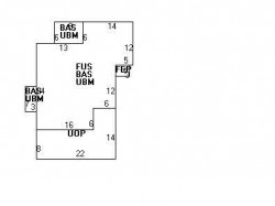 163 Winchester St, Newton MA  02461-2129 floor plan