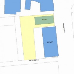 411 Lexington St, Newton MA 02466-1906 plot plan