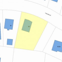 28 Champa St, Newton MA 02464-1225 plot plan
