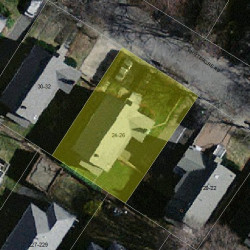 26 Whittemore Rd, Newton MA 02458-2106 aerial view