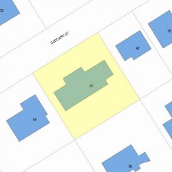 48 Goddard St, Newton MA 02461-1918 plot plan