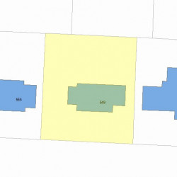 549 Boylston St, Newton MA 02459-2740 plot plan
