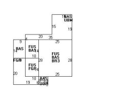 261 Dorset Rd, Newton MA  02468-1407 floor plan