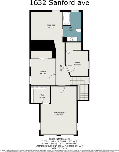 1632 Sanford St, Meskegon MI  49441-2521 exterior