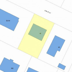 48 Grant St, Newton MA  02465-1509 plot plan