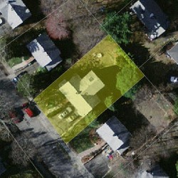 47 Bow Rd, Newton MA  02459-2555 aerial view