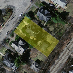 44 Hartford St, Newton MA  02461-1517 aerial view