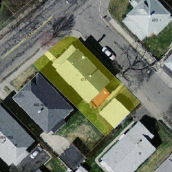 478 California St, Newton MA  02460-1254 aerial view