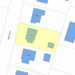 38 Jameson Rd, Newton MA 02458-2601 plot plan