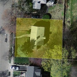 116 Upland Ave, Newton MA 02461-2145 aerial view