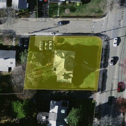 963 Centre St, Newton MA  02459-1267 aerial view