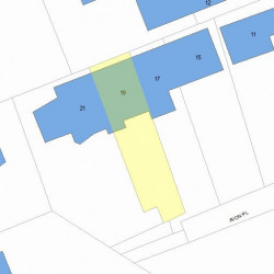 19 Avon Pl, Newton MA 02458-1511 plot plan